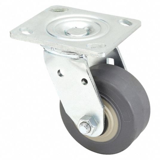 P21S-PH040R-14 Plate Caster,800 lb. Ld Rating,Roller