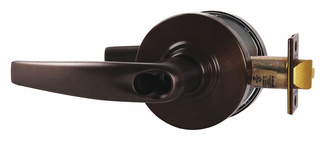 Door Lockset: Classroom Lever Locksets, Bronze, ADA Compliant