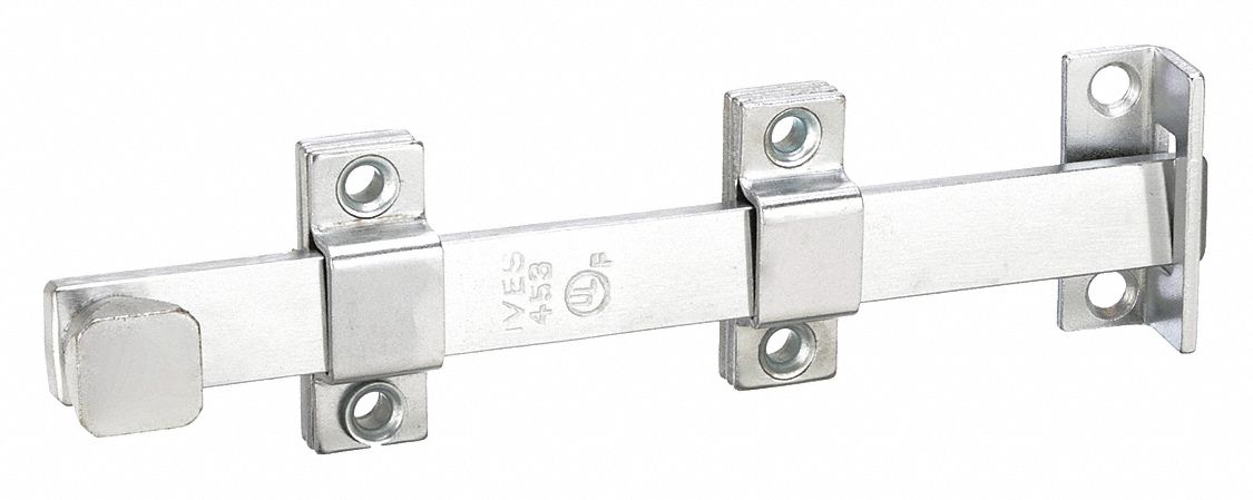 Door Bolt: Surface Bolt, 8 in Ht, 3/4 in Wd, 2 1/16 in Lg