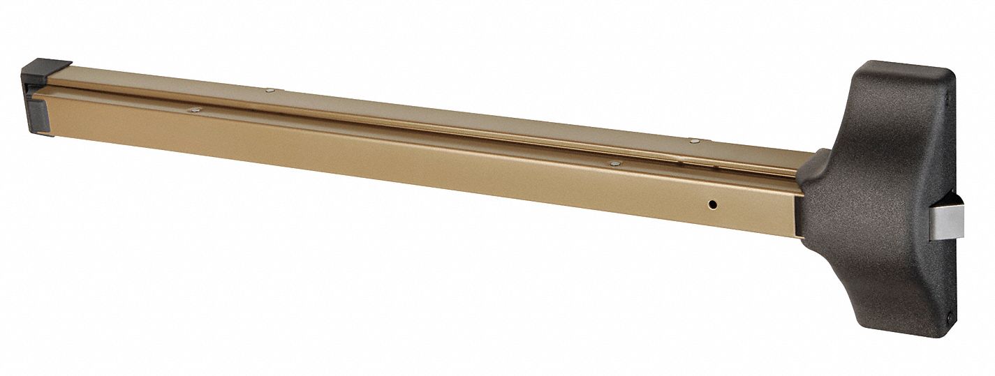 Exit Device: 42 in Max Door Wd, Bronze