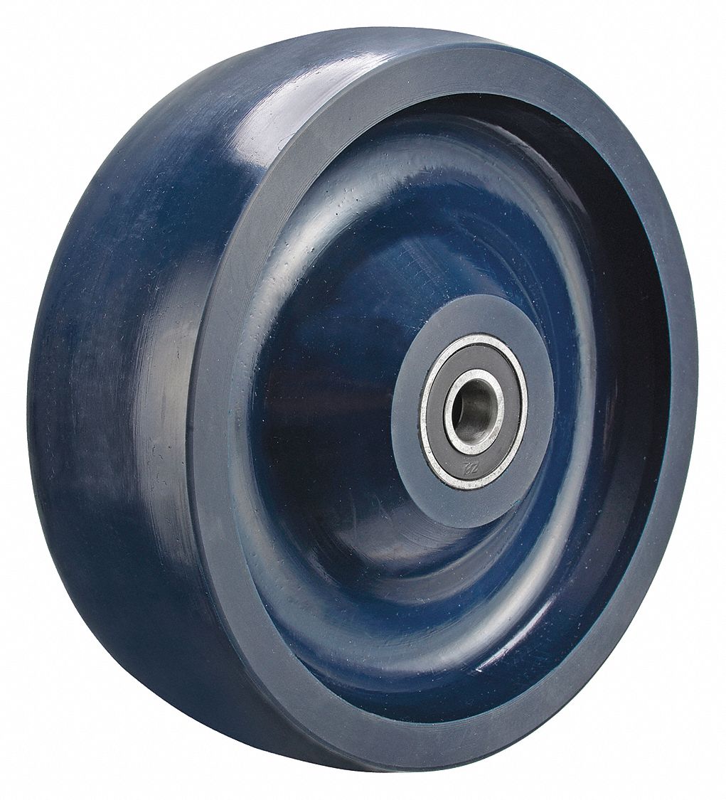 GRAINGER APPROVED Solid Polyurethane Wheel, 6 in Wheel Dia., 900 lb