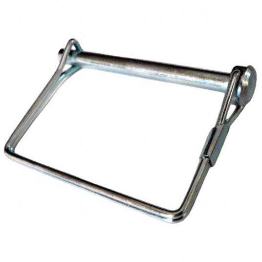 GRAINGER APPROVED Safety Pin, Double Wire Snap, Steel, Not Graded, Zinc