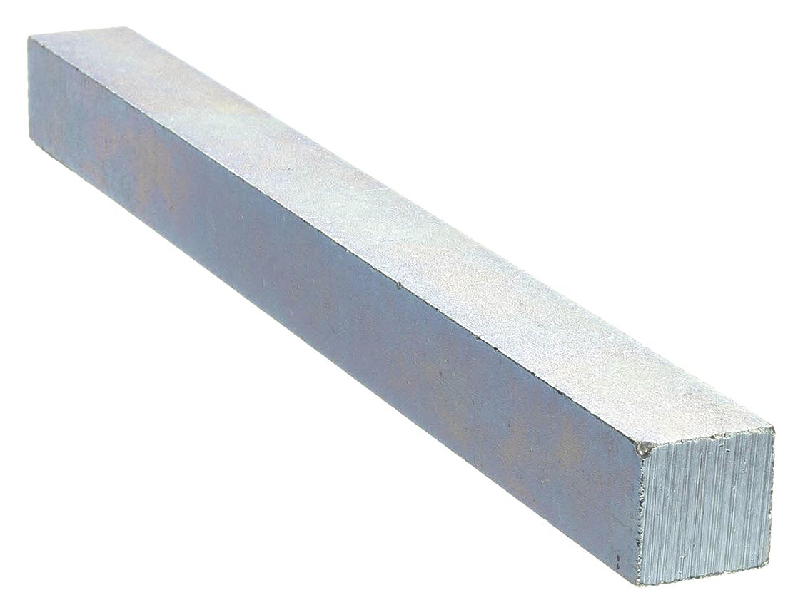 KEY STOCK, 12 IN L, STEEL, ¼ IN W, INCH, UNDERSIZED, ¼ IN H