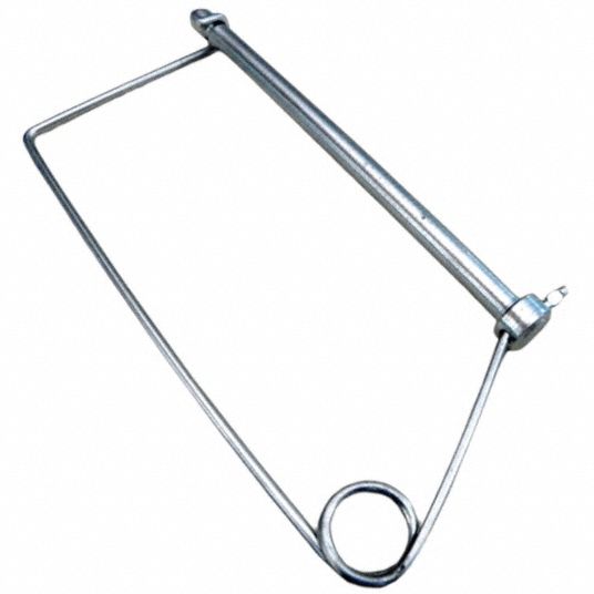 Fabory Safety Pin Coiled Tension Snap Steel C1018 And C1065 Zinc 3 8 In Pin Dia 5vu85 U 037 0300 Grainger