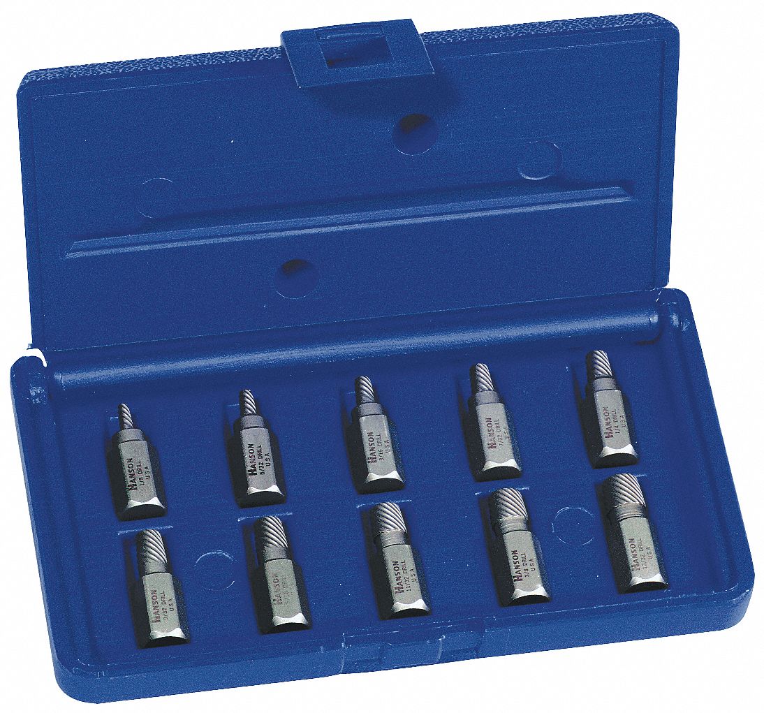 HEX HEAD MULTI-SPLINE SCREW EXTRACTOR SET