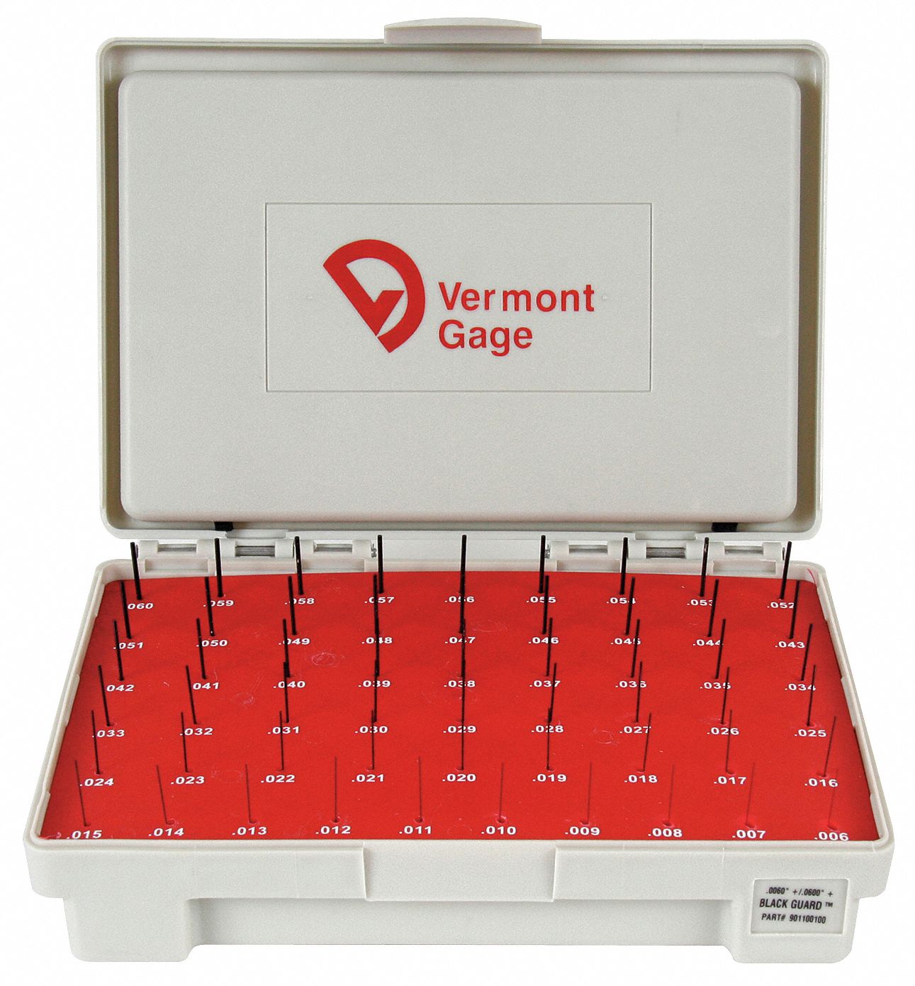 911281500-2 Packs Vermont Gage Black Oxide Treated 52100 Tool Steel Cylindrical Pin Gage Minus 