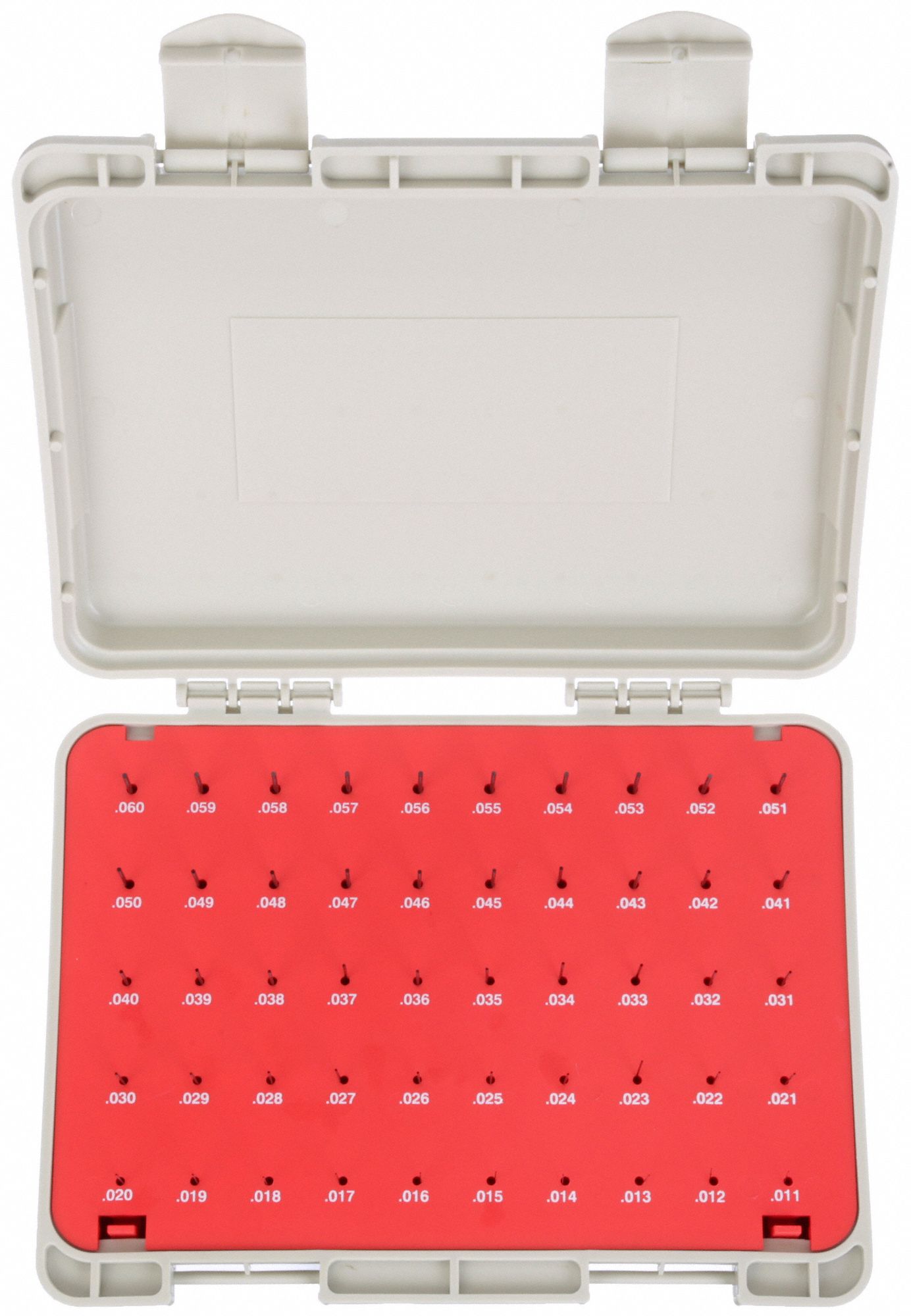 Black Oxide-Coated Pin Gauge Set: No-Go (Minus), 0.011 in to 0.06 in