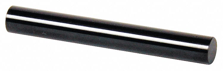 CLASS ZZ NO-GO PIN GAUGE, 0.25 IN DIAMETER, 0020 IN TOLERANCE, STEEL, BLACK OXIDE