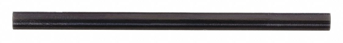 Class ZZ Go Pin Gauge: 0.0910 in Dia, 0.00020 in Tolerance, Steel, Black Oxide