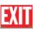 SIGN EXIT RED-WHITE 10X14 PL