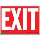 SIGN EXIT RED-WHITE 10X14 SA