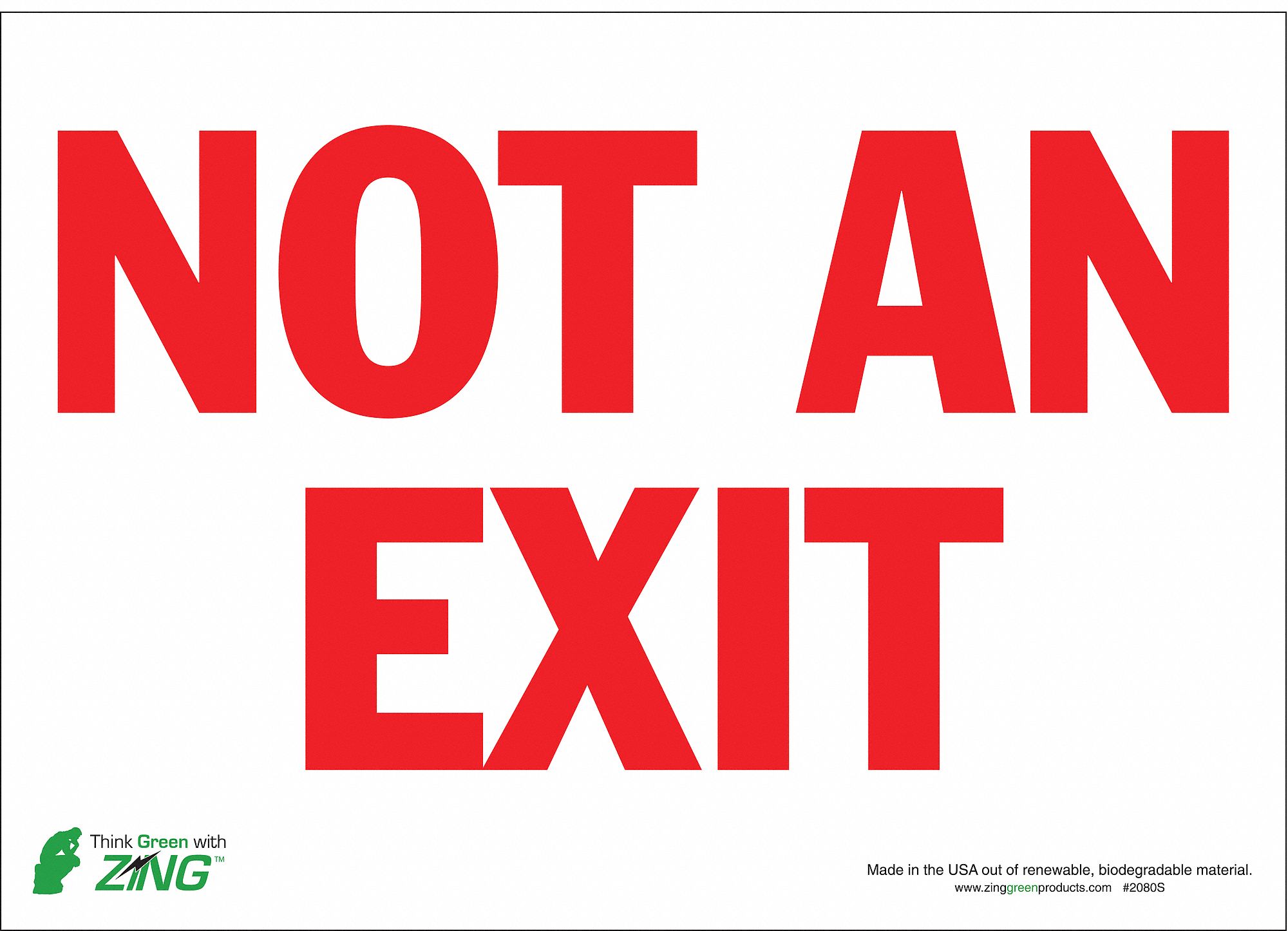 SIGNE PAS UNE SORTIE 10X14 SA