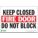 FIRE DOOR SIGN, POLYESTER, RECTANGLE, ENGLISH, 7 X 10 IN