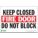 SIGN FIRE DOOR CLOSED 7X10 SA