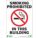 NO SMOKING SIGN,10 X 7IN,R AND BK/WHT