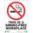 NO SMOKING SIGN, ALUMINUM, RECTANGLE, ENGLISH, 14 X 10 IN