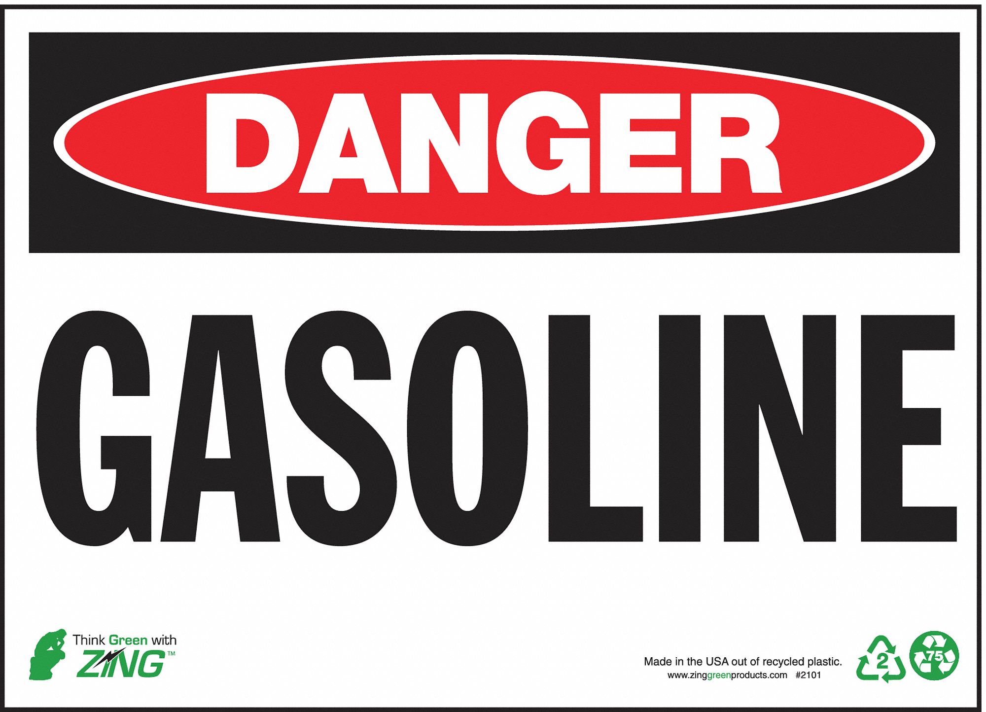 DANGER SIGN, ALUMINUM, MOUNTING HOLES, 10 IN X 14 IN NOMINAL SIGN SIZE, 0.04 IN THICK