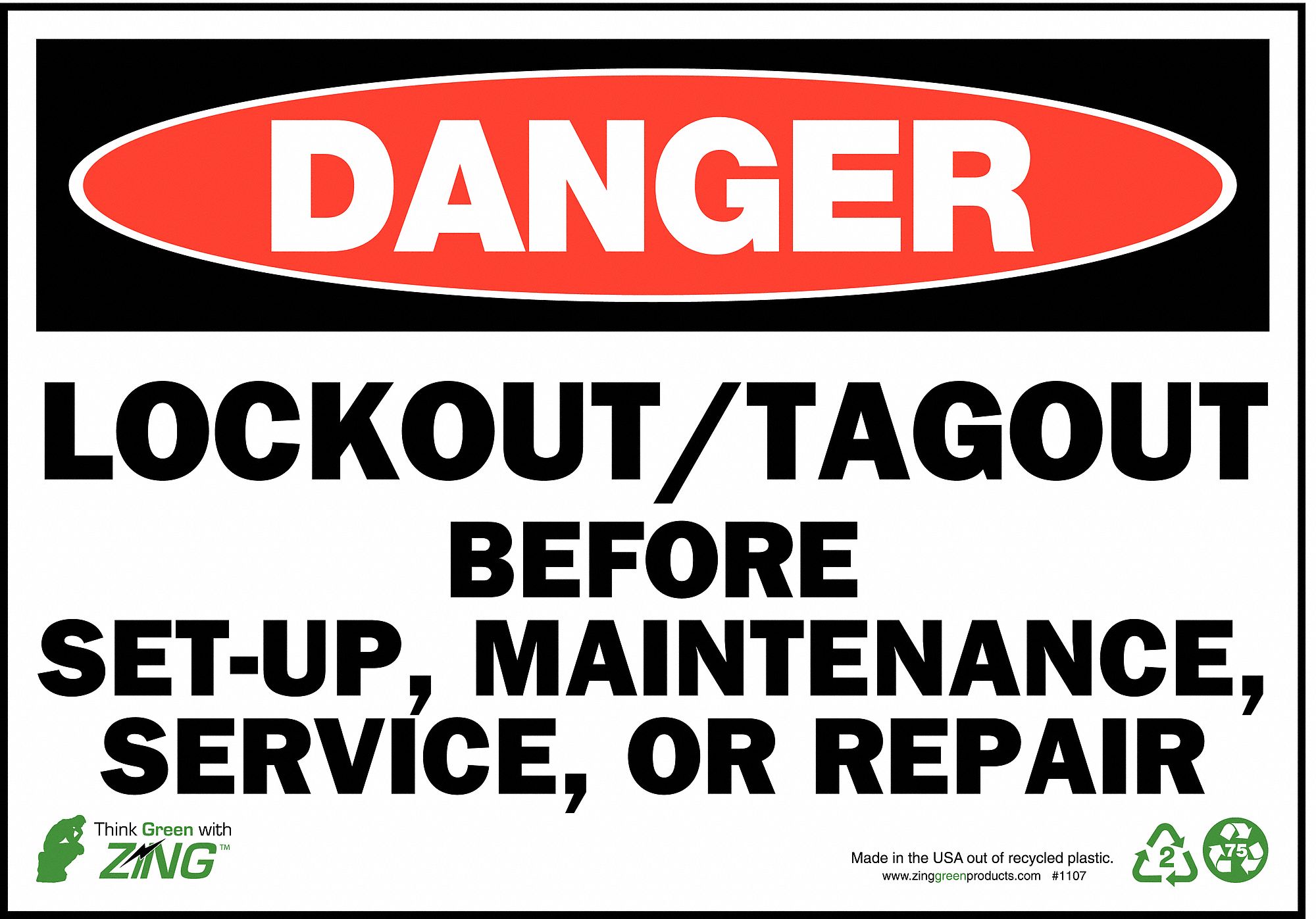 SIGNE DANGER VERROUILLE 7X10 PL