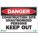 SIGN DANGER CONSTRUCTION 7X10 PL