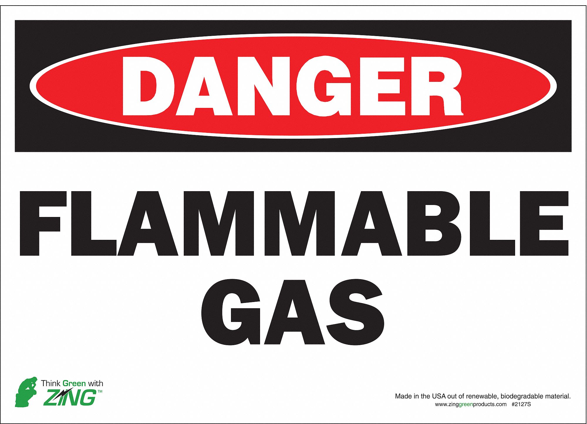 DANGER SIGN, POLYESTER, RECTANGLE, ENGLISH, 14 X 10 IN