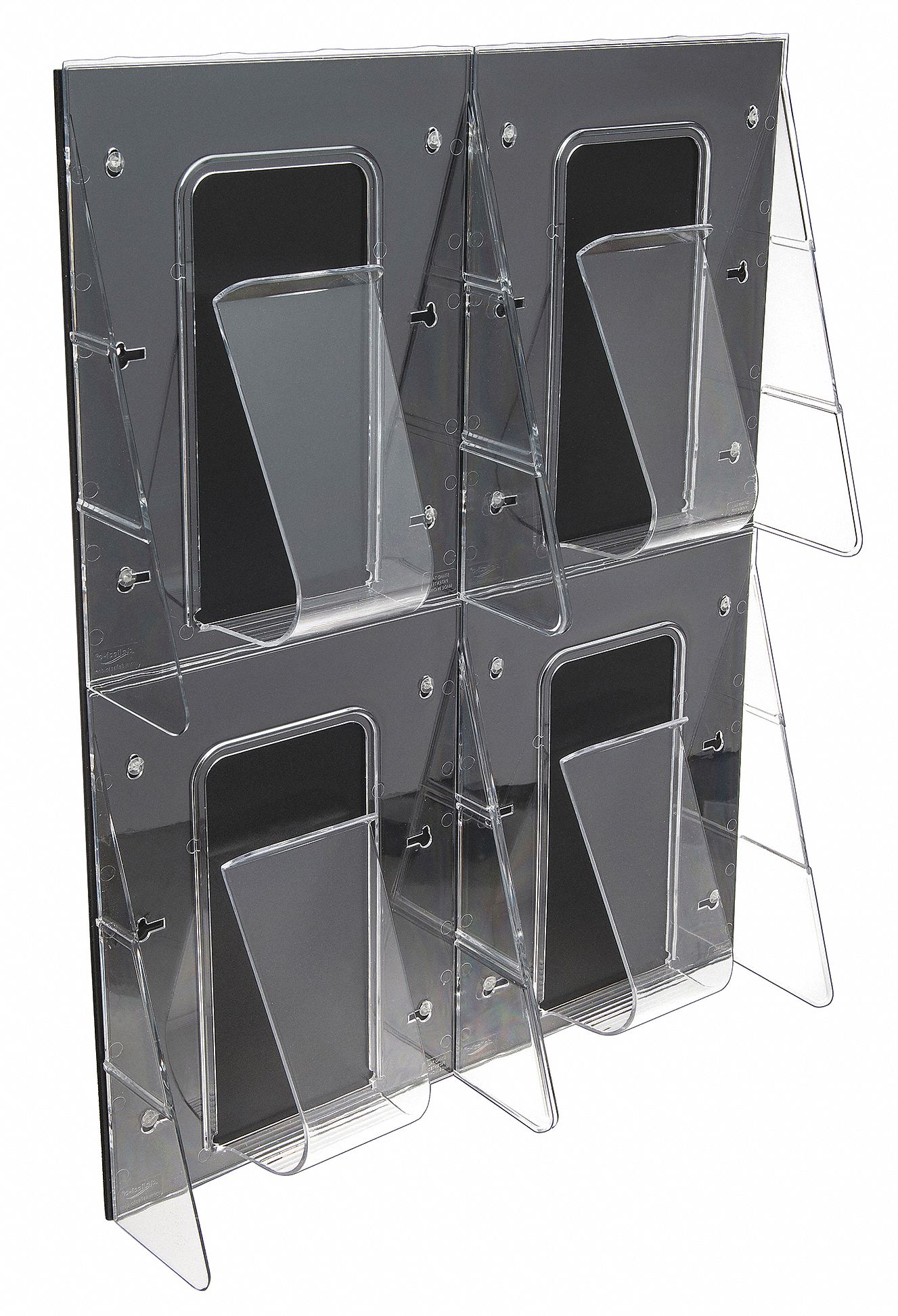 DEFLECTO, Polycarbonate, Clear, Magazine Holder 5VXX656001GR Grainger