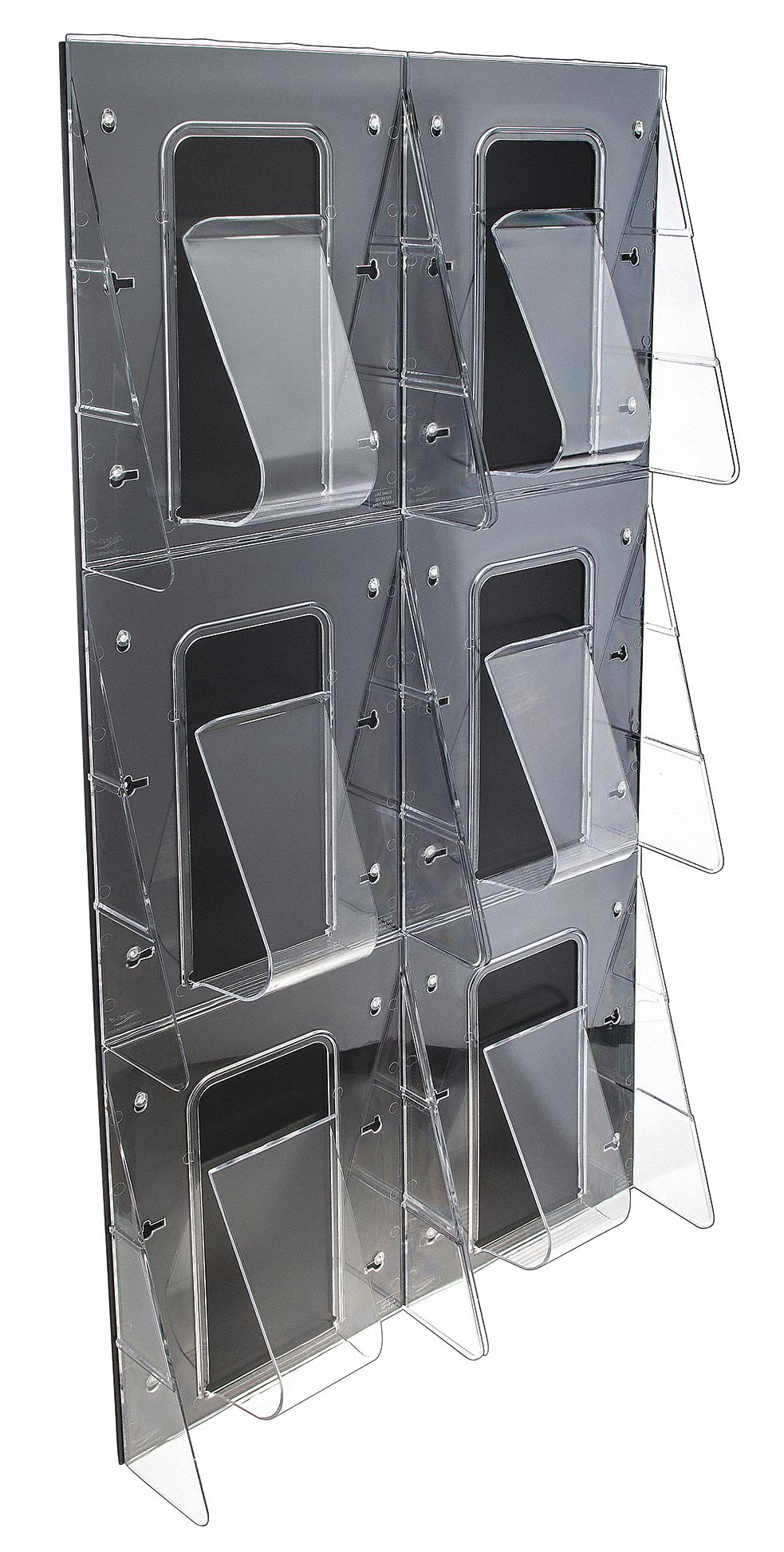 DEFLECTO, Polycarbonate, Clear, Magazine Holder 5VXX756401GR Grainger