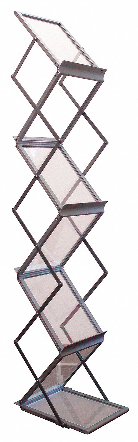 5VXY1 - 6 shelf portable aluminum floor stand