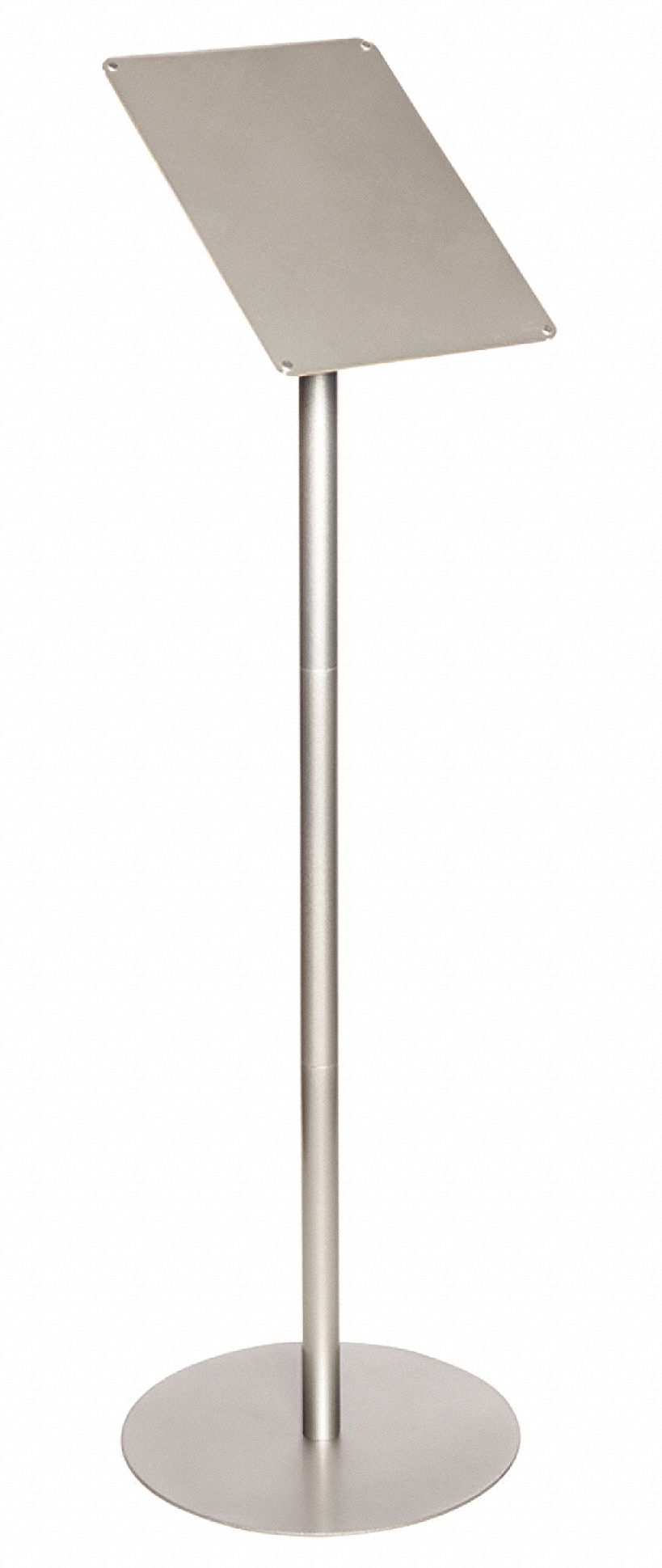 Sign Post,14 In. W,Aluminum/Steel,Silver - Grainger