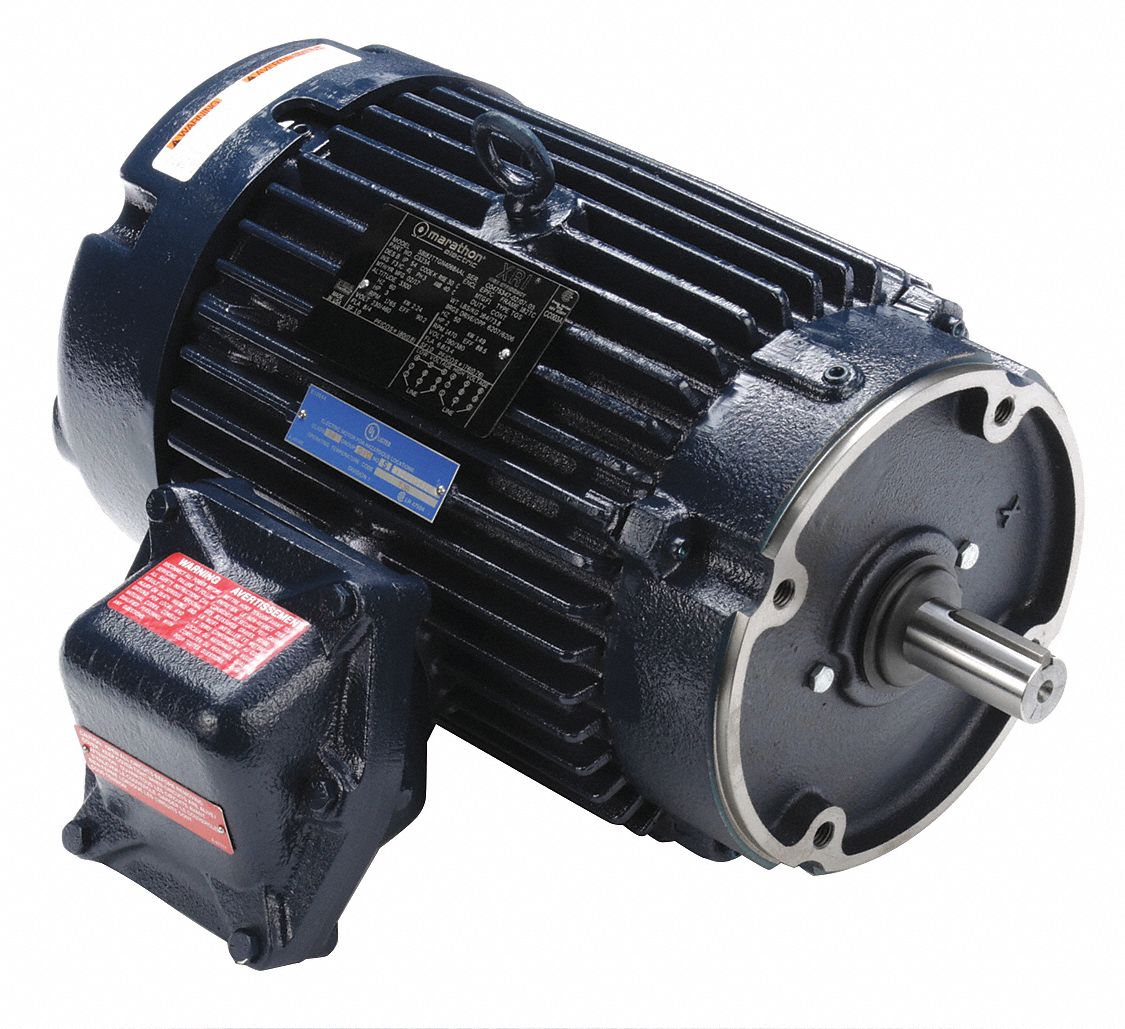 Hazardous Location Motor: Division I, Class I/Class II, C-Face, 3 hp Horsepower