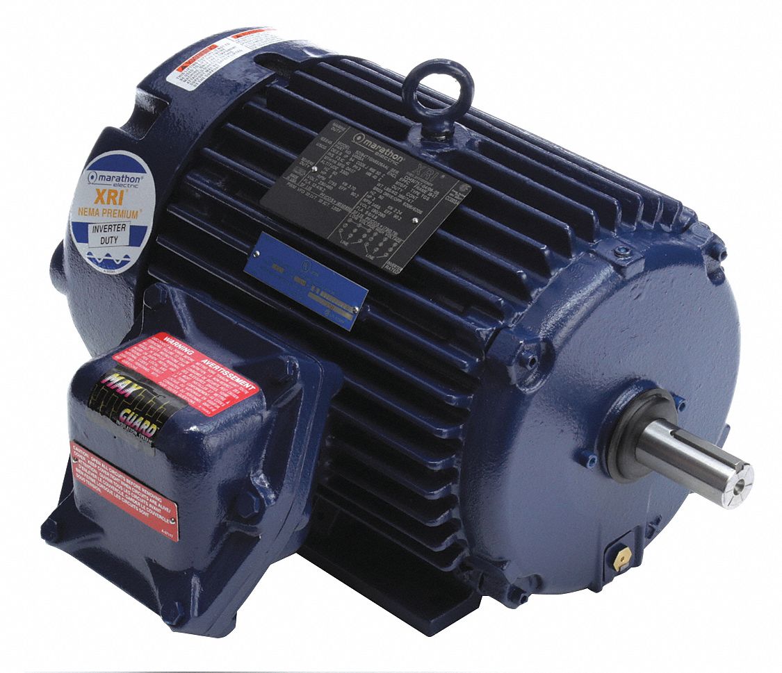 Hazardous Location Motor: Division I, Class I/Class II, Rigid Base, 5 hp Horsepower
