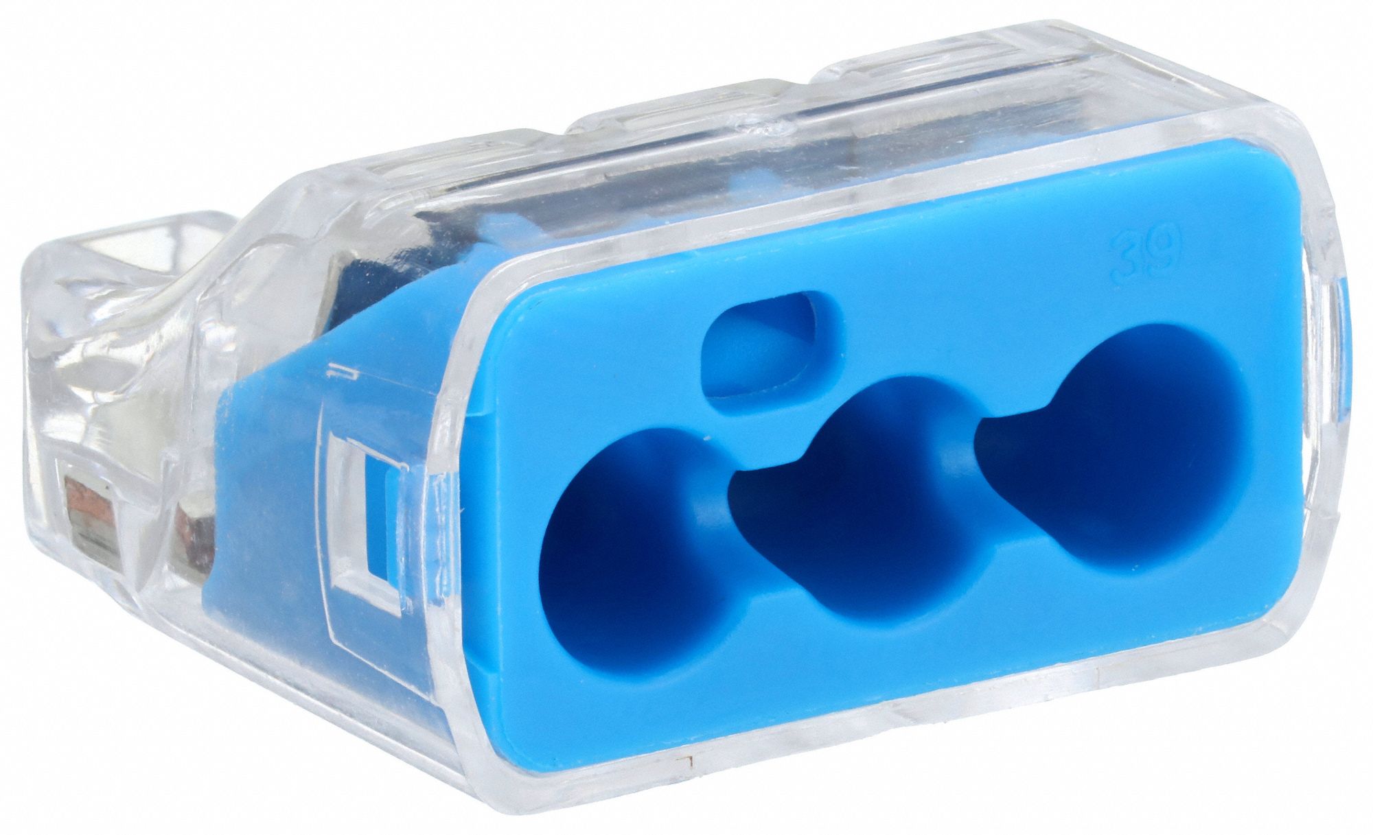 IDEAL, Blue, 3 Ports, PushIn Connector 5VYJ6301039 Grainger