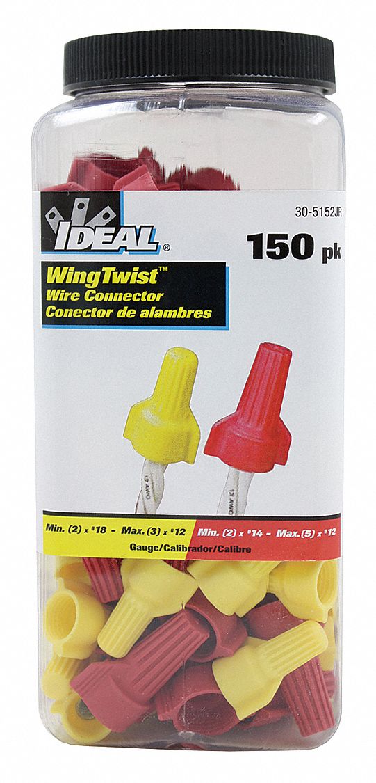 Wire Connector Kit: 150 Pieces, 18 AWG – 10 AWG Wire Sizes