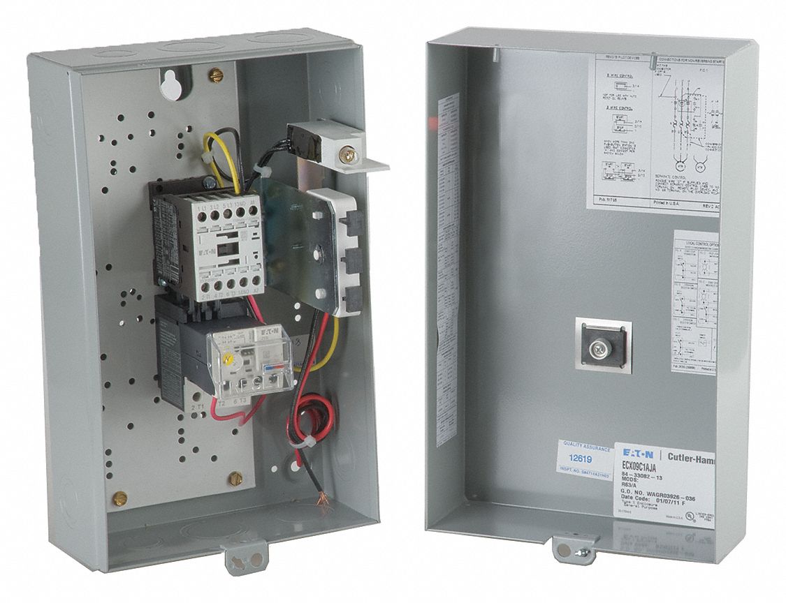 IEC Magnetic Motor Starter: Non-Reversing, 3 Poles, Electronic Protection, 9 A, 480V AC