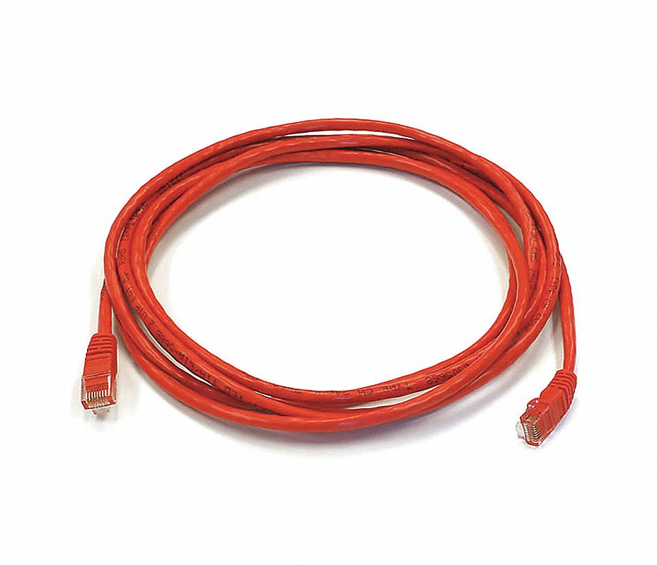 MONOPRICE Cable Ethernet, 5e, 10 pies, RJ45, RJ45, Color Rojo - Cables ...