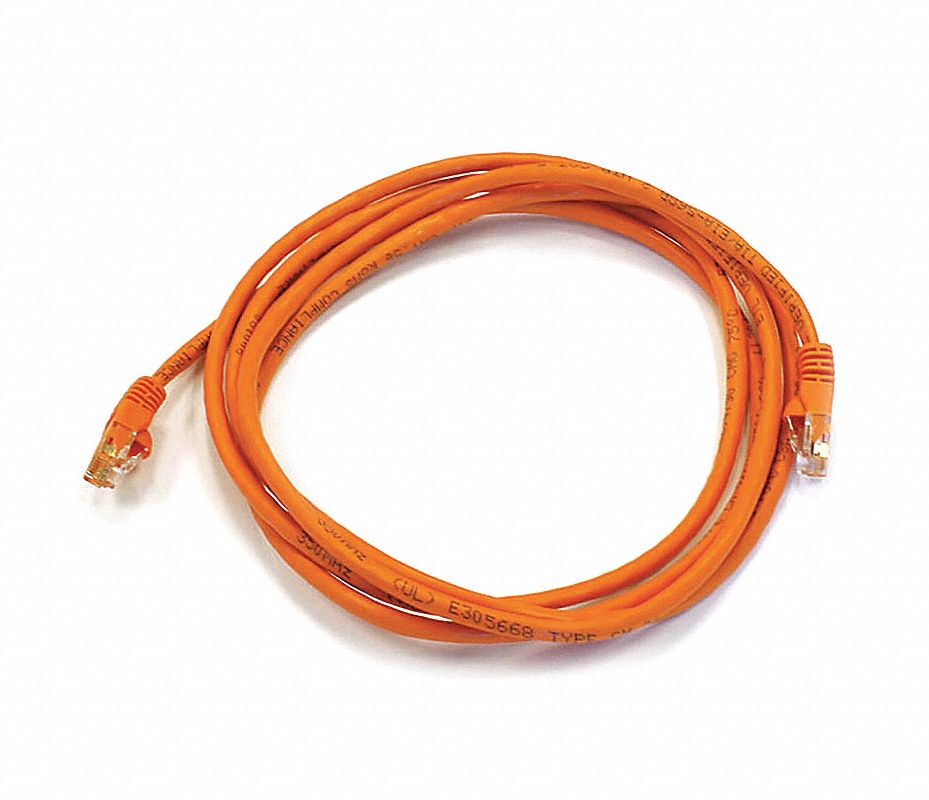 MONOPRICE Cable 6, 7.0 pies, RJ45, RJ45, Color Naranja Cables de Conexión de Voz y