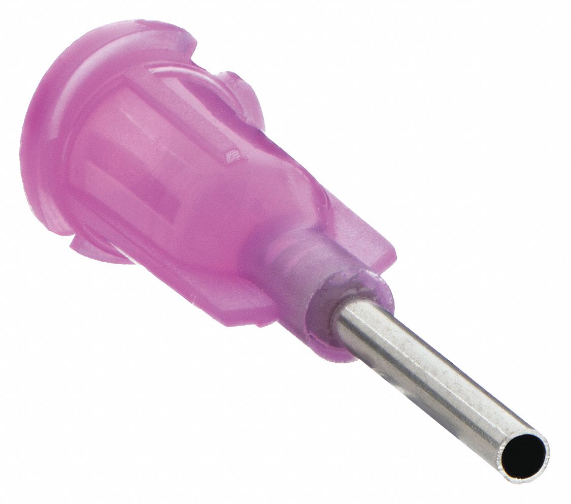 NEEDLE, DISPOSABLE, LUER-LOCK CONNECTION, BLUNT, 16 GA, ½ IN L, STAINLESS STEEL, 50 PK
