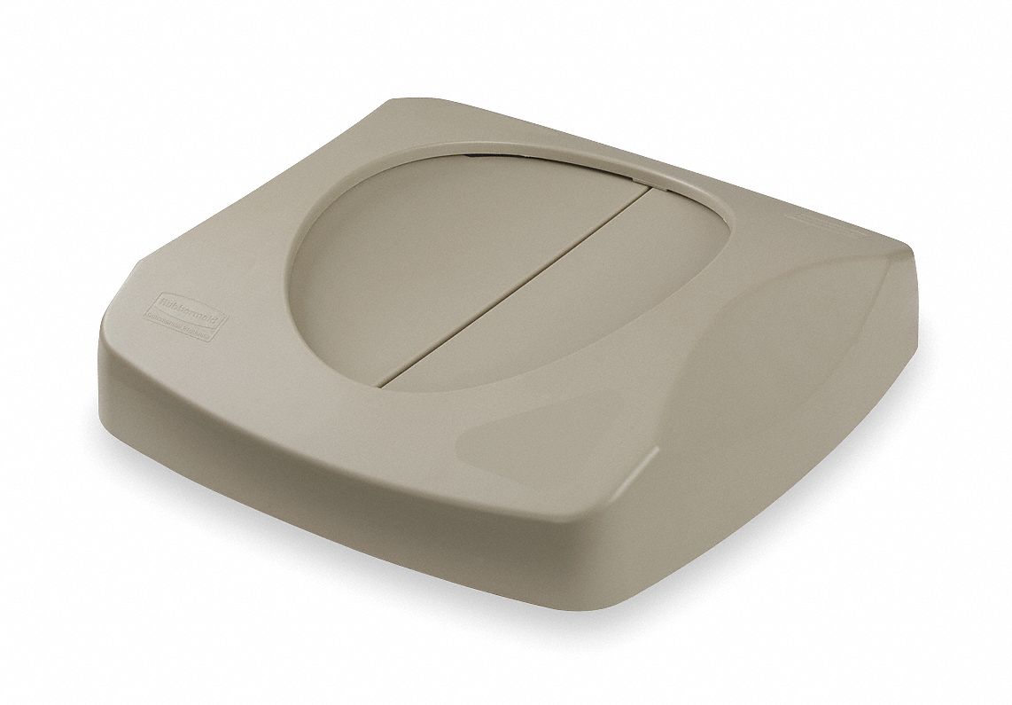 Trash Can Top Beige Plastic