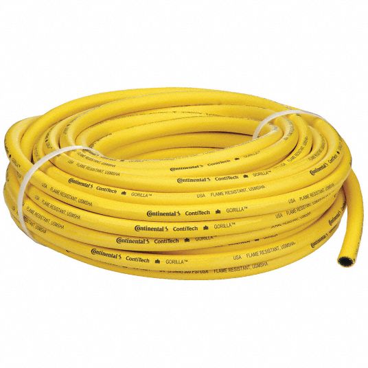 CONTINENTAL, 3/8 in Hose Inside Dia., Yellow, Air Hose - 5W036