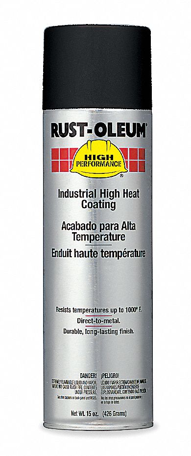 RUSTOLEUM High Performance High Temperature Spray Paint in Flat Black