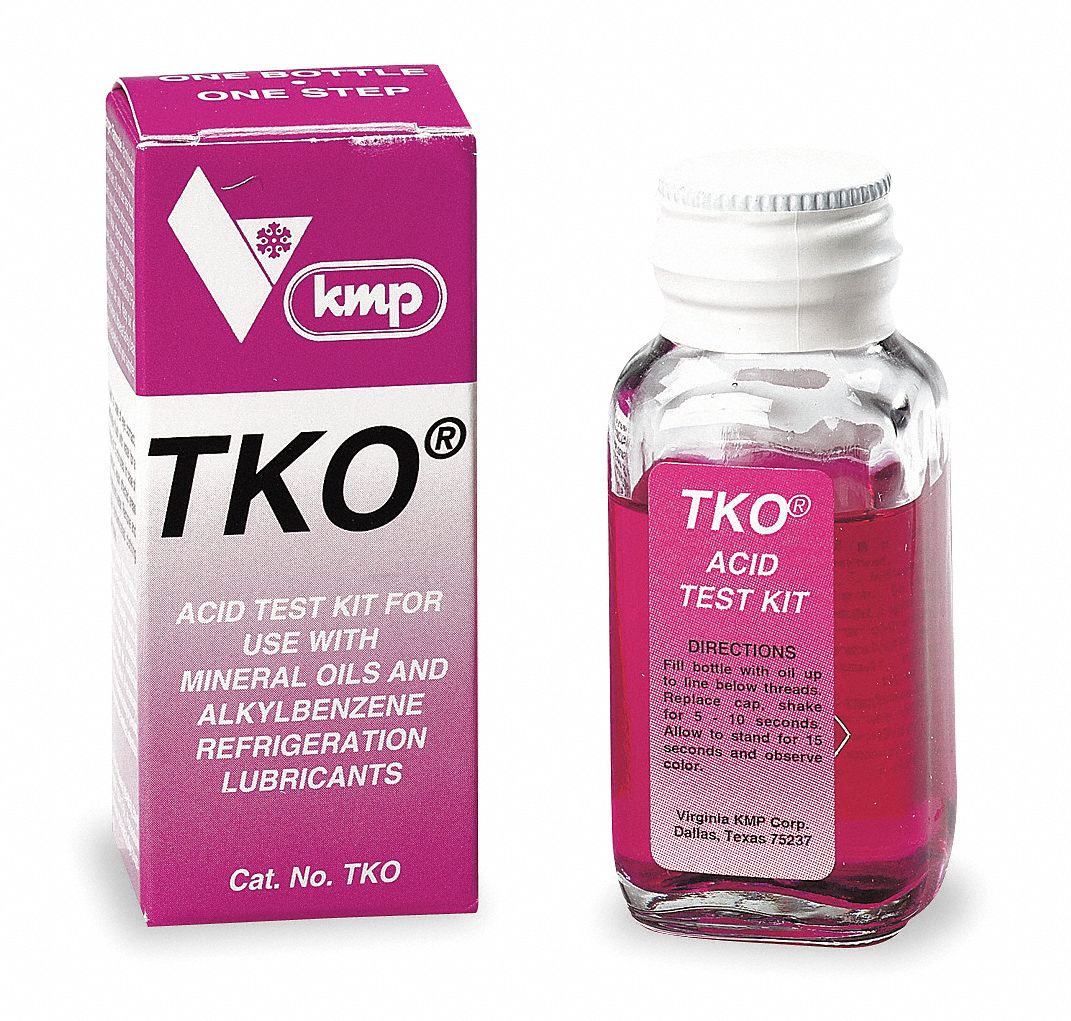VIRGINIA KMP, TKO, Kit, Refrigeration Oil Acid Test Kit 5W198TKO