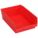 BIN SHELF 11.625 X 8.375 X 4 RED