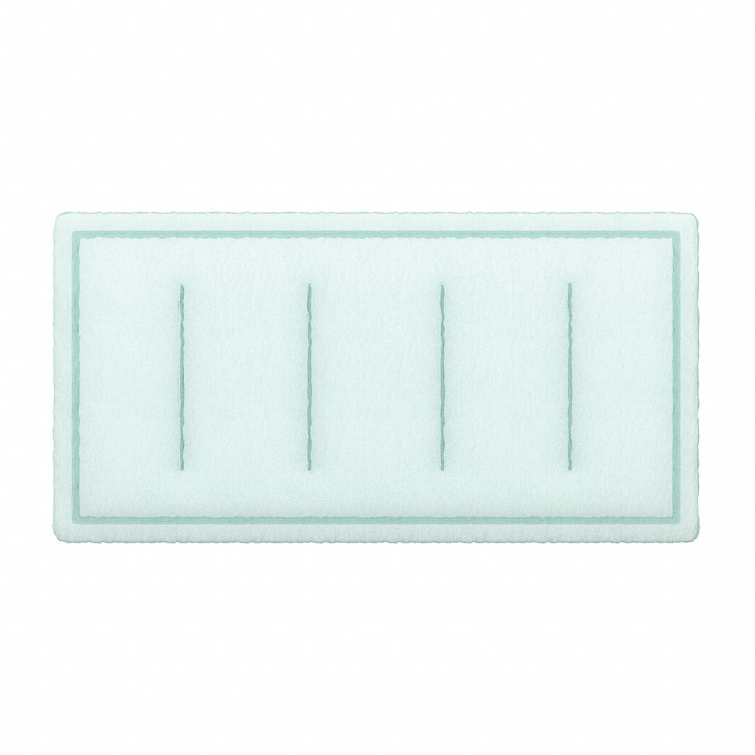 Ring Panel Air Filter: 20 in x 50 in x 1 in, 50 in Section Wd, 1 Sections, 2 Ply, MERV 8