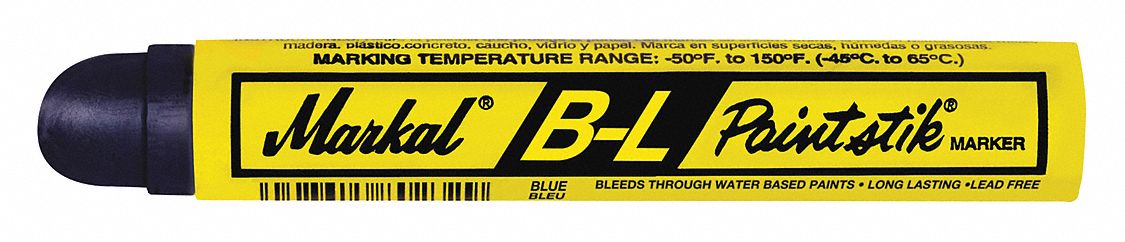 B-L Paintstik - Blue- Bleed Thru Oil Based Paint Marker