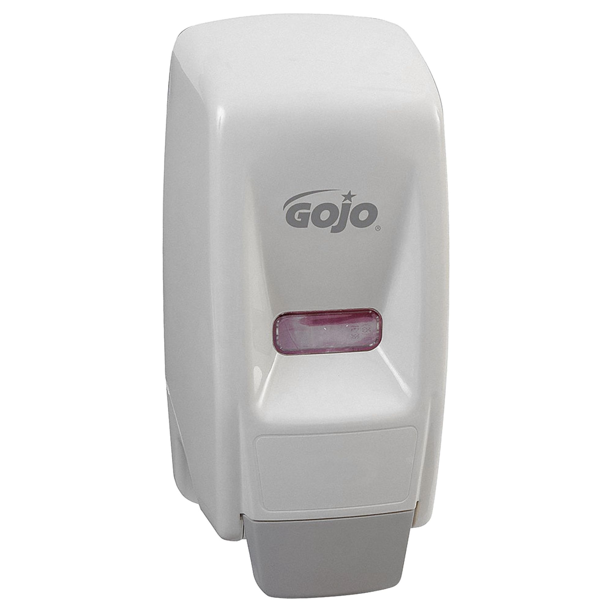 SOAP DISPENSER, MANUAL, 800 ML REFILL SIZE, LIQUID, WHITE, PLASTIC, 800