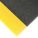 ANTIFATIGUE RUNNER, PEBBLE, 3 X 12 FT, ⅜ IN THICK, BLACK/YELLOW BORDER, PVC FOAM