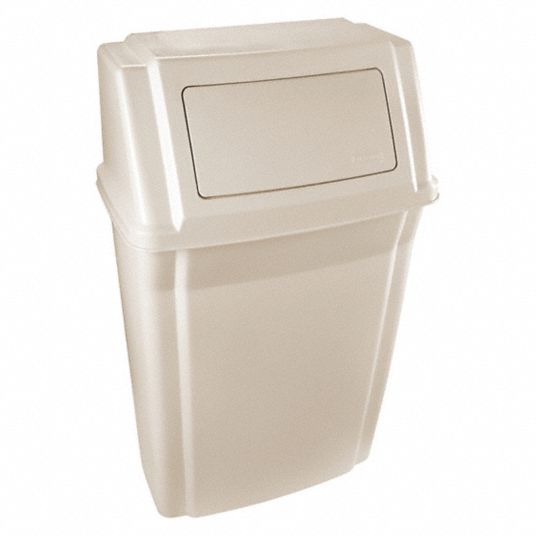RUBBERMAID COMMERCIAL PRODUCTS 15 gal Rectangular FireResistant Trash