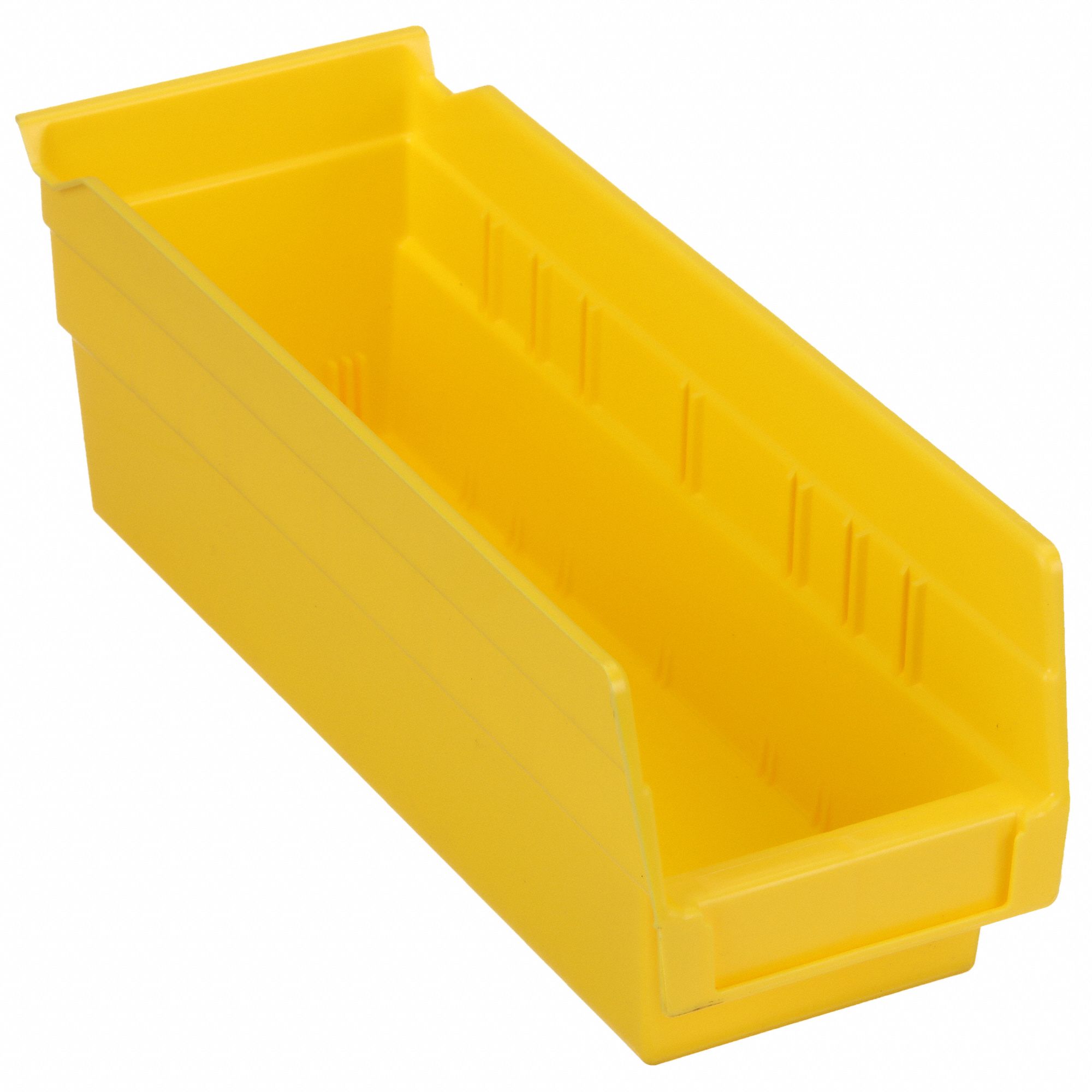 Plastic Shelf Bins - Yellow Plastic Organizing Bins