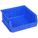HANG AND STACK BIN, 11 IN X 10⅞ IN X 5 IN, BLUE, LABEL HOLDERS, 50 LB LOAD CAPACITY