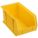 HANG AND STACK BIN, 8¼ IN X 14¾ IN X 7 IN, YELLOW, LABEL HOLDERS