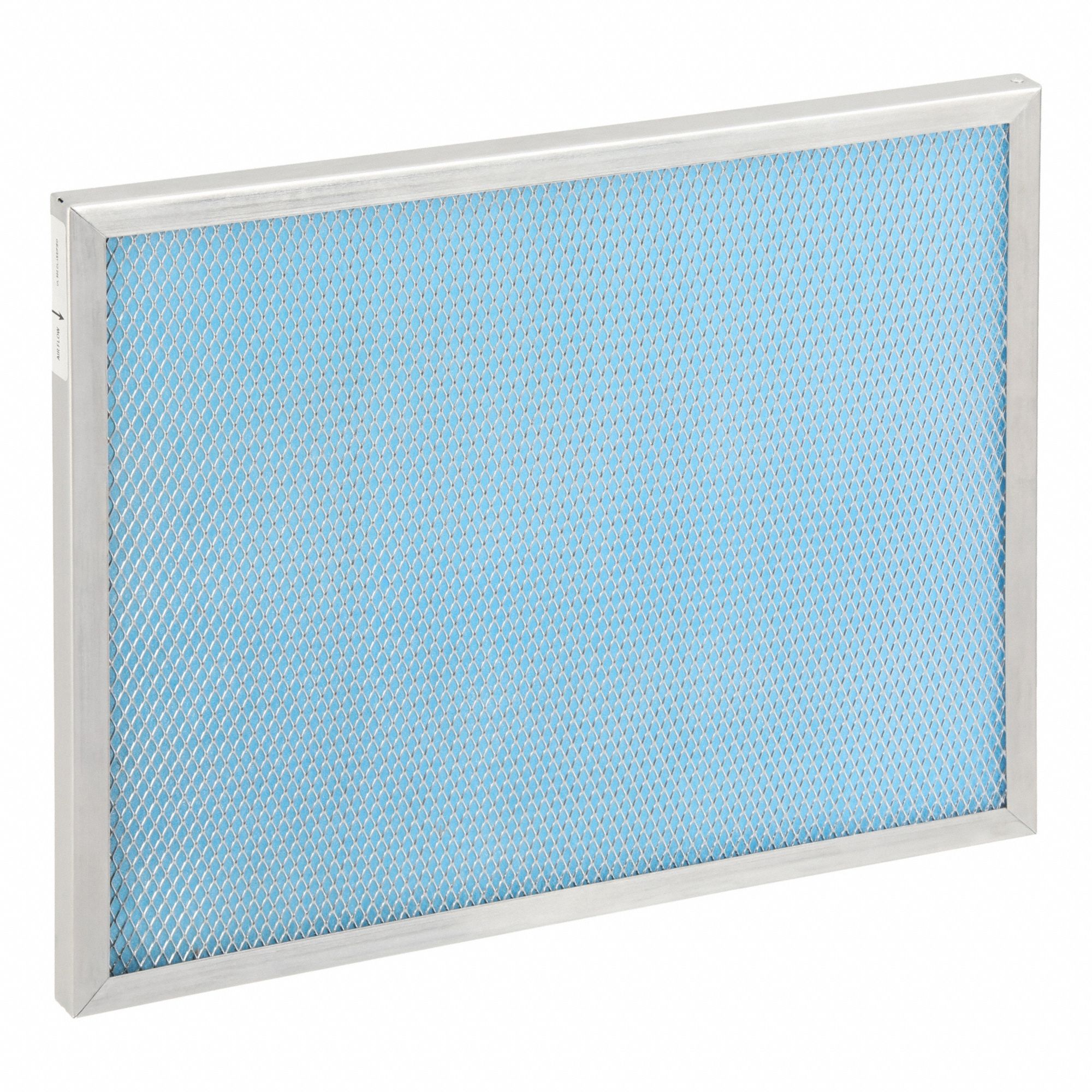 Washable Electrostatic Air Filter: 20 in x 16 in x 1 in, MERV 5, Polypropylene